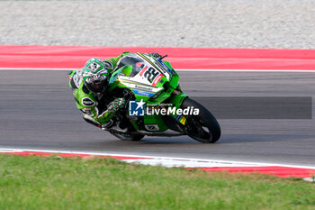 2024-09-21 - (22) Alex Lowes from United Kingdom of Kawasaki Racing Team World SBK, rides Kawasaki ZX-10RR in action during the FIM Motul Superbike World Championship - Free practice session of Acerbis Italian Round at Cremona Circuit in San Martino del Lago on September 21, 2024, Cremona, Italy. - ACERBIS ITALIAN ROUND - FREE PRACTICE - SUPERBIKE - MOTORS