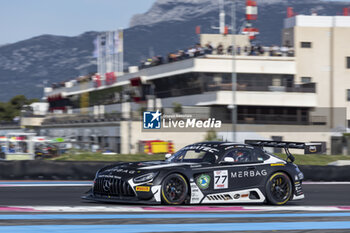 2024-04-06 - 77 MAINI Arjun (ind), OWEGA Jusuf (ger), BERETTA Michele (ita), Haupt Racing Team, Mercedes-AMG GT3 Evo, action during the 1st round of the 2024 Fanatec GT World Challenge powered by AWS on the Circuit Paul Ricard, from April 5 to 7, 2024 in Le Castellet, France - AUTO - GT WORLD CHALLENGE 2024 - PAUL RICARD - GRAND TOURISM - MOTORS