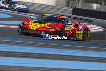 2024-04-06 - 51 PIER GUIDI Alessandro (ita), RIGON Davide (ita), ROVERA Alessio (ita), AF Corse - Francorchamps Motors, Ferrari 296 GT3, action during the 1st round of the 2024 Fanatec GT World Challenge powered by AWS on the Circuit Paul Ricard, from April 5 to 7, 2024 in Le Castellet, France - AUTO - GT WORLD CHALLENGE 2024 - PAUL RICARD - GRAND TOURISM - MOTORS