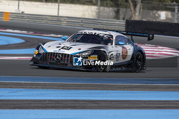 2024-04-06 - 57 SATHIENTHIRAKUL Tonart (tha), CARESANI Colin (nld), ARROW Daan (nld), Winward Racing, Mercedes-AMG GT3 Evo, action during the 1st round of the 2024 Fanatec GT World Challenge powered by AWS on the Circuit Paul Ricard, from April 5 to 7, 2024 in Le Castellet, France - AUTO - GT WORLD CHALLENGE 2024 - PAUL RICARD - GRAND TOURISM - MOTORS