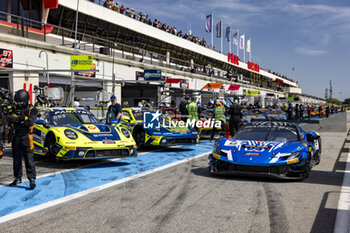 2024-04-06 - Ambiance pitlane, 08 ROSI Nicolo (swi), SCHIRO Niccolo (ita), FUMANELLI David (ita), Kessel Racing, Ferrari 296 GT3, action during the 1st round of the 2024 Fanatec GT World Challenge powered by AWS on the Circuit Paul Ricard, from April 5 to 7, 2024 in Le Castellet, France - AUTO - GT WORLD CHALLENGE 2024 - PAUL RICARD - GRAND TOURISM - MOTORS