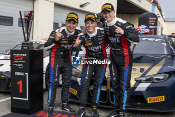 2024-04-07 - 998 HESSE Max (ger), HARPER Dan (gbr), FARFUS Augusto (bra), Rowe Racing, BMW M4 GT3, portrait during the 1st round of the 2024 Fanatec GT World Challenge powered by AWS on the Circuit Paul Ricard, from April 5 to 7, 2024 in Le Castellet, France - AUTO - GT WORLD CHALLENGE 2024 - PAUL RICARD - GRAND TOURISM - MOTORS