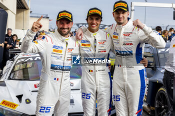 2024-04-07 - 25 EVRARD Paul (fra), MAGNUS Gilles (bel), PLA Jim (fra), Sainteloc Racing, Audi R8 LMS GT3 Evo II, portrait during the 1st round of the 2024 Fanatec GT World Challenge powered by AWS on the Circuit Paul Ricard, from April 5 to 7, 2024 in Le Castellet, France - AUTO - GT WORLD CHALLENGE 2024 - PAUL RICARD - GRAND TOURISM - MOTORS