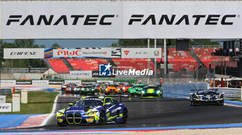 2024-05-18 - Start Race1 in Misano World Circuit Marco Simoncelli, During Fanatec GT World Challange Misano 2024 , 18 May , In Misano , Italy - FANATEC GT WORLD CHALLANGE MISANO 2024 - GRAND TOURISM - MOTORS