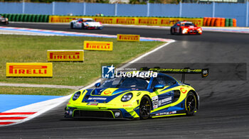 2024-05-18 - #96 Patric Niederhauser, Sven Muller Of The Team Rutronik Racing, Porsche 911 Gt3 R (992), They Face Race1 During Fanatec GT World Challange Misano 2024 , 18 May , In Misano , Italy - FANATEC GT WORLD CHALLANGE MISANO 2024 - GRAND TOURISM - MOTORS