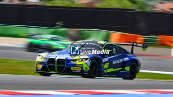 2024-05-18 - #46 Maxime Martin, Valentino Rossi Of The Team Wrt, Bmw M4 Gt3, They Face Race1 During Fanatec GT World Challange Misano 2024 , 18 May , In Misano , Italy - FANATEC GT WORLD CHALLANGE MISANO 2024 - GRAND TOURISM - MOTORS