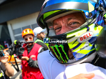 2024-05-18 - #46 Valentino Rossi Of The Team Wrt, Bmw M4 Gt3, Enjoying Victory, During Fanatec GT World Challange Misano 2024 , 18 May , In Misano , Italy - FANATEC GT WORLD CHALLANGE MISANO 2024 - GRAND TOURISM - MOTORS