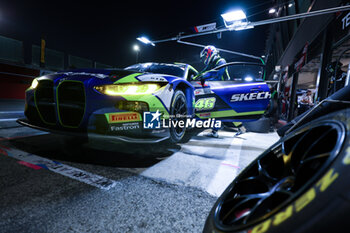 2024-05-18 - #46 Maxime Martin, Valentino Rossi Of The Team Wrt, Bmw M4 Gt3,They Face Pit Stop in Race 2 During Fanatec GT World Challange Misano 2024 ,18 May , In Misano , Italy - FANATEC GT WORLD CHALLANGE MISANO 2024 - GRAND TOURISM - MOTORS