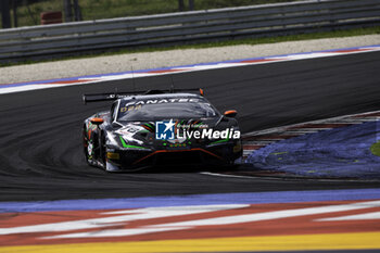 2024-05-17 - 78 BECHTOLSHEIMER Till (usa), DOQUIN Antoine (fra), MITCHELL Sandy (gbr), Barwell Motorsport, Lamborghini Huracan GT3 Evo 2, action during the 3rd round of the 2024 GT World Challenge Sprint Cup on the Misano World Circuit Marco Simoncelli, from May 17 to 19, 2024 in Misano Adriatico, Italy - AUTO - GT WORD SPRINT CUP MISANO 2024 - GRAND TOURISM - MOTORS