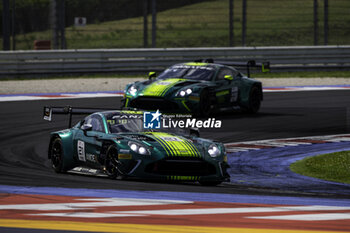 2024-05-17 - 21 DEJONGHE Sam (bel), LISMONT Matisse (bel), CLARK Chales (gbr), Comotoyou Racing, Aston Martin Vantage AMR GT3 Evo, action during the 3rd round of the 2024 GT World Challenge Sprint Cup on the Misano World Circuit Marco Simoncelli, from May 17 to 19, 2024 in Misano Adriatico, Italy - AUTO - GT WORD SPRINT CUP MISANO 2024 - GRAND TOURISM - MOTORS