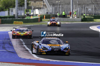 2024-05-17 - 188 RAMOS Miguel (por), PRETTE Louis (mco), SMALLEY Adam (gbr), Garage 59, McLaren 720S GT3 Evo, action during the 3rd round of the 2024 GT World Challenge Sprint Cup on the Misano World Circuit Marco Simoncelli, from May 17 to 19, 2024 in Misano Adriatico, Italy - AUTO - GT WORD SPRINT CUP MISANO 2024 - GRAND TOURISM - MOTORS