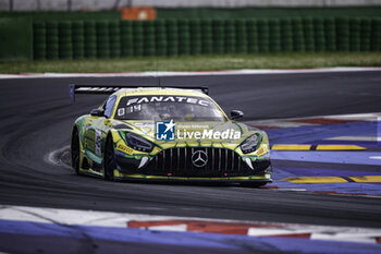 2024-05-17 - 48 AUER Lucas (aut), ENGEL Maro (ger), MORAD Daniel (can), Mercedes-AMG Team Mann-Filter, Mercedes-AMG GT3 Evo, action during the 3rd round of the 2024 GT World Challenge Sprint Cup on the Misano World Circuit Marco Simoncelli, from May 17 to 19, 2024 in Misano Adriatico, Italy - AUTO - GT WORD SPRINT CUP MISANO 2024 - GRAND TOURISM - MOTORS