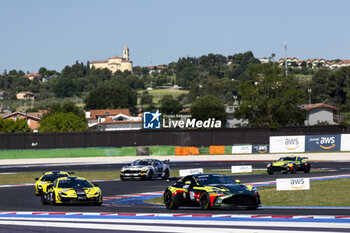 2024-05-18 - 74 MACHADO Alexandre (bra), KULLMANN David (swi), Racing Spirit of Leman, Aston Martin Vantage AMR GT4 Eco, action during the 2nd round of the 2024 GT4 European Series powered by Rafa Racing Club on the Misano World Circuit Marco Simoncelli, from May 17 to 19, 2024 in Misano Adriatico, Italy - AUTO - GT4 EUROPEAN SERIES MISANO 2024 - GRAND TOURISM - MOTORS