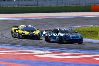 2024-05-18 - 36 LECLERC Antoine (fra), PANCIATICI Nelson (fra), Code Racing Development, Alpine A110 GT4 Evo, action during the 2nd round of the 2024 GT4 European Series powered by Rafa Racing Club on the Misano World Circuit Marco Simoncelli, from May 17 to 19, 2024 in Misano Adriatico, Italy - AUTO - GT4 EUROPEAN SERIES MISANO 2024 - GRAND TOURISM - MOTORS