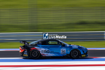 2024-05-18 - 36 LECLERC Antoine (fra), PANCIATICI Nelson (fra), Code Racing Development, Alpine A110 GT4 Evo, action during the 2nd round of the 2024 GT4 European Series powered by Rafa Racing Club on the Misano World Circuit Marco Simoncelli, from May 17 to 19, 2024 in Misano Adriatico, Italy - AUTO - GT4 EUROPEAN SERIES MISANO 2024 - GRAND TOURISM - MOTORS