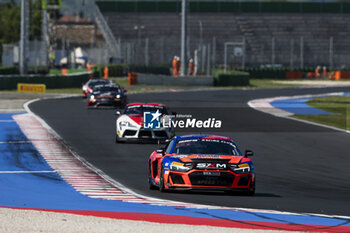 2024-05-18 - 300 MARKIEWICZ Nicolas (fra), PAVIOT Adrien (fra), Team Speedcar, Audi R8 LMS GT4, action during the 2nd round of the 2024 GT4 European Series powered by Rafa Racing Club on the Misano World Circuit Marco Simoncelli, from May 17 to 19, 2024 in Misano Adriatico, Italy - AUTO - GT4 EUROPEAN SERIES MISANO 2024 - GRAND TOURISM - MOTORS