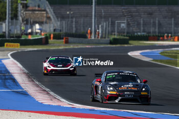 2024-05-18 - 46 BRICHE Julien (fra), NAVARRO Jean-Laurent (fra), JSB Compétition, Porsche 718 Cayman GT4 RS CS, action during the 2nd round of the 2024 GT4 European Series powered by Rafa Racing Club on the Misano World Circuit Marco Simoncelli, from May 17 to 19, 2024 in Misano Adriatico, Italy - AUTO - GT4 EUROPEAN SERIES MISANO 2024 - GRAND TOURISM - MOTORS