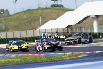 2024-05-18 - 09 CHELI Etienne (fra), JOULIE Enzo (fra), Matmut Evolution, Toyota GT Supra GT4 Evo, action 77 RATTICAN Joshua (gbr), LEBRON Thomas (gbr), Elite Motorsport with Entire Race Engineering, McLaren Artura GT4, action during the 2nd round of the 2024 GT4 European Series powered by Rafa Racing Club on the Misano World Circuit Marco Simoncelli, from May 17 to 19, 2024 in Misano Adriatico, Italy - AUTO - GT4 EUROPEAN SERIES MISANO 2024 - GRAND TOURISM - MOTORS