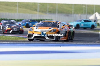 2024-05-18 - 92 MALOY Nicholas (usa), HEYERDAHL Emil (nor), Wimmer Werk Motorsport, Porsche 718 Cayman GT4 RS CS, action during the 2nd round of the 2024 GT4 European Series powered by Rafa Racing Club on the Misano World Circuit Marco Simoncelli, from May 17 to 19, 2024 in Misano Adriatico, Italy - AUTO - GT4 EUROPEAN SERIES MISANO 2024 - GRAND TOURISM - MOTORS