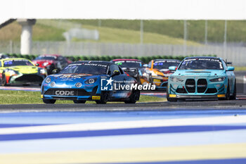 2024-05-18 - 36 LECLERC Antoine (fra), PANCIATICI Nelson (fra), Code Racing Development, Alpine A110 GT4 Evo, action during the 2nd round of the 2024 GT4 European Series powered by Rafa Racing Club on the Misano World Circuit Marco Simoncelli, from May 17 to 19, 2024 in Misano Adriatico, Italy - AUTO - GT4 EUROPEAN SERIES MISANO 2024 - GRAND TOURISM - MOTORS