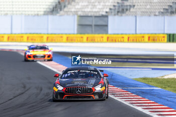 2024-05-18 - 15 PAPADOPULOS Alexandre (usa), IBANEZ TRULLOLS Liuc (spa), NM Racing Team, Mercedes-AMG GT4, action during the 2nd round of the 2024 GT4 European Series powered by Rafa Racing Club on the Misano World Circuit Marco Simoncelli, from May 17 to 19, 2024 in Misano Adriatico, Italy - AUTO - GT4 EUROPEAN SERIES MISANO 2024 - GRAND TOURISM - MOTORS