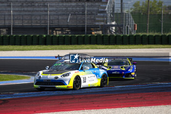 2024-05-18 - 33 LECERTUA Lorens (bel), LEANDRI Jean-Mathieu (fra), Chazel Technologie Course, Alpine A110 GT4 Evo, action during the 2nd round of the 2024 GT4 European Series powered by Rafa Racing Club on the Misano World Circuit Marco Simoncelli, from May 17 to 19, 2024 in Misano Adriatico, Italy - AUTO - GT4 EUROPEAN SERIES MISANO 2024 - GRAND TOURISM - MOTORS