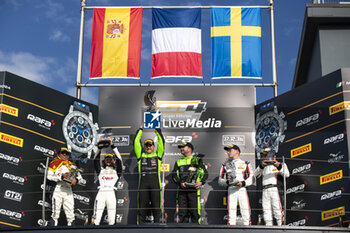 2024-05-18 - CANTU Andy (usa), NM Racing Team, Mercedes-AMG GT4, portrait BRUNNHAGEN Christoffer (swe), Toyota Gazoo Racing Sweden, Toyota GR Supra GT4 Evo, portrait GRIZAUD Florent (fra), GPA Racing, Aston Martin Vantage AMR GT4 Evo, portrait BRUNNHAGEN Mikael (swe), Toyota Gazoo Racing Sweden, Toyota GR Supra GT4 Evo, portrait JIMENEZ Kévin (fra), GPA Racing, Aston Martin Vantage AMR GT4 Evo, portrait CANTU Andy (usa), NM Racing Team, Mercedes-AMG GT4, portrait during the 2nd round of the 2024 GT4 European Series powered by Rafa Racing Club on the Misano World Circuit Marco Simoncelli, from May 17 to 19, 2024 in Misano Adriatico, Italy - AUTO - GT4 EUROPEAN SERIES MISANO 2024 - GRAND TOURISM - MOTORS