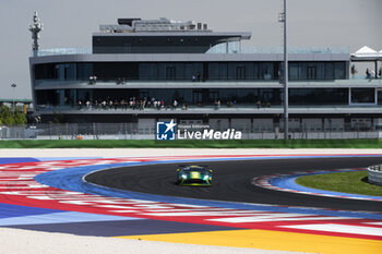 2024-05-18 - 07 THIIM Nicki (dnk), DRUDI Mattia (mco), SORENSEN Marco (dnk), Comotoyou Racing, Aston Martin Vantage AMR GT3 Evo, action during the 3rd round of the 2024 GT World Challenge Sprint Cup on the Misano World Circuit Marco Simoncelli, from May 17 to 19, 2024 in Misano Adriatico, Italy - AUTO - GT WORD SPRINT CUP MISANO 2024 - GRAND TOURISM - MOTORS