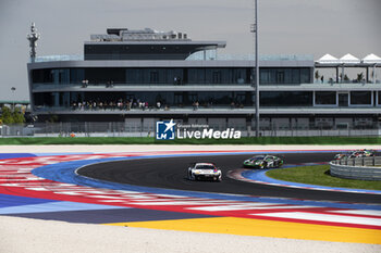 2024-05-18 - 72 RINDONE Gabriel (are), STEVENSON Casper (gbr), KUJALA Patrick (fin), Barwell Motorsport, Lamborghini Huracan GT3 Evo2, action during the 3rd round of the 2024 GT World Challenge Sprint Cup on the Misano World Circuit Marco Simoncelli, from May 17 to 19, 2024 in Misano Adriatico, Italy - AUTO - GT WORD SPRINT CUP MISANO 2024 - GRAND TOURISM - MOTORS