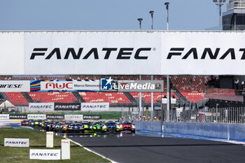 2024-05-18 - start of the race, depart, during the 3rd round of the 2024 GT World Challenge Sprint Cup on the Misano World Circuit Marco Simoncelli, from May 17 to 19, 2024 in Misano Adriatico, Italy - AUTO - GT WORD SPRINT CUP MISANO 2024 - GRAND TOURISM - MOTORS