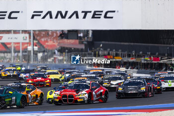 2024-05-18 - start of the race, depart, during the 3rd round of the 2024 GT World Challenge Sprint Cup on the Misano World Circuit Marco Simoncelli, from May 17 to 19, 2024 in Misano Adriatico, Italy - AUTO - GT WORD SPRINT CUP MISANO 2024 - GRAND TOURISM - MOTORS