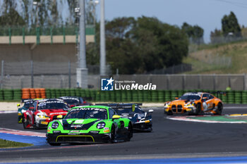 2024-05-18 - 54 SAGER Philipp (aut), DIENST Marvin (ger), MOURA DE OLIVEIRA Guilherme (prt), Dinamic GT, Porsche 911 GT3 R (992), action during the 3rd round of the 2024 GT World Challenge Sprint Cup on the Misano World Circuit Marco Simoncelli, from May 17 to 19, 2024 in Misano Adriatico, Italy - AUTO - GT WORD SPRINT CUP MISANO 2024 - GRAND TOURISM - MOTORS