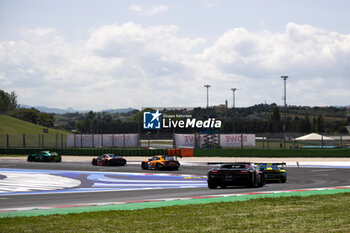 2024-05-18 - 69 VERMEULEN Thierry (nld), ALTOE Giacomo (sim) Emil Frey Racing, Ferrari 296 GT3, action 96 NIDERHAUSER Patrick (swi), MULLER Sven (ger), ANDLAUER Julien (fra), Rutronik Racing, Porsche 911 GT3 R (992), action during the 3rd round of the 2024 GT World Challenge Sprint Cup on the Misano World Circuit Marco Simoncelli, from May 17 to 19, 2024 in Misano Adriatico, Italy - AUTO - GT WORD SPRINT CUP MISANO 2024 - GRAND TOURISM - MOTORS