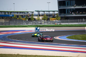 2024-05-18 - 51 PIER GUIDI Alessandro (ita), RIGON Davide (ita), ROVERA Alessio (ita), AF Corse - Francorchamps Motors, Ferrari 296 GT3, action during the 3rd round of the 2024 GT World Challenge Sprint Cup on the Misano World Circuit Marco Simoncelli, from May 17 to 19, 2024 in Misano Adriatico, Italy - AUTO - GT WORD SPRINT CUP MISANO 2024 - GRAND TOURISM - MOTORS