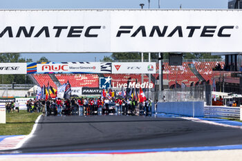 2024-05-18 - grid before the race during the 3rd round of the 2024 GT World Challenge Sprint Cup on the Misano World Circuit Marco Simoncelli, from May 17 to 19, 2024 in Misano Adriatico, Italy - AUTO - GT WORD SPRINT CUP MISANO 2024 - GRAND TOURISM - MOTORS