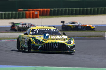 2024-05-18 - 48 AUER Lucas (aut), ENGEL Maro (ger), MORAD Daniel (can), Mercedes-AMG Team Mann-Filter, Mercedes-AMG GT3 Evo, action during the 3rd round of the 2024 GT World Challenge Sprint Cup on the Misano World Circuit Marco Simoncelli, from May 17 to 19, 2024 in Misano Adriatico, Italy - AUTO - GT WORD SPRINT CUP MISANO 2024 - GRAND TOURISM - MOTORS