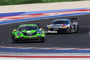 2024-05-18 - 54 SAGER Philipp (aut), DIENST Marvin (ger), MOURA DE OLIVEIRA Guilherme (prt), Dinamic GT, Porsche 911 GT3 R (992), action during the 3rd round of the 2024 GT World Challenge Sprint Cup on the Misano World Circuit Marco Simoncelli, from May 17 to 19, 2024 in Misano Adriatico, Italy - AUTO - GT WORD SPRINT CUP MISANO 2024 - GRAND TOURISM - MOTORS