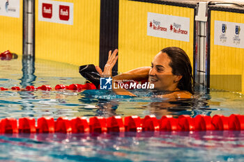 2024-03-23 - Beryl GASTALDELLO (FRA) and Mary Sophie HARVEY (CAN), women 100m freestyle swimming, during the Giant Open 2024, Swimming event on March 23, 2024 at Le Dôme in Saint-Germain-en-Laye, France - SWIMMING - GIANT OPEN 2024 - SWIMMING - SWIMMING