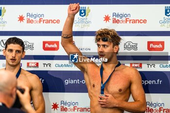 24/03/2024 - Noe PONTI (SUI) and Meiron Amir CHERUTI (ISR), men 50m butterfly stroke final, during the Giant Open 2024, Swimming event on March 24, 2024 at Le Dôme in Saint-Germain-en-Laye, France - SWIMMING - GIANT OPEN 2024 - NUOTO - NUOTO