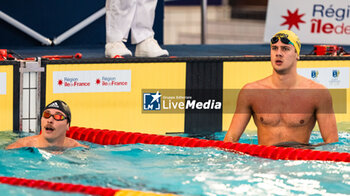 2024-03-24 - Noe PONTI (SUI), Maxime GROUSSET (FRA), men 50m butterfly stroke final, during the Giant Open 2024, Swimming event on March 24, 2024 at Le Dôme in Saint-Germain-en-Laye, France - SWIMMING - GIANT OPEN 2024 - SWIMMING - SWIMMING
