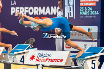 24/03/2024 - Marie WATTEL (FRA), women 100m butterfly stroke final, during the Giant Open 2024, Swimming event on March 24, 2024 at Le Dôme in Saint-Germain-en-Laye, France - SWIMMING - GIANT OPEN 2024 - NUOTO - NUOTO