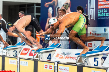 2024-03-24 - Florent MANAUDOU (FRA), men 100m freestyle swimming final, during the Giant Open 2024, Swimming event on March 24, 2024 at Le Dôme in Saint-Germain-en-Laye, France - SWIMMING - GIANT OPEN 2024 - SWIMMING - SWIMMING
