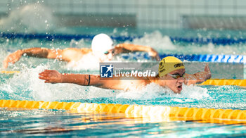 2024-03-24 - Chad LE CLOS (RSA) and Noe PONTI (SUI), men 200m butterfly stroke final, during the Giant Open 2024, Swimming event on March 24, 2024 at Le Dôme in Saint-Germain-en-Laye, France - SWIMMING - GIANT OPEN 2024 - SWIMMING - SWIMMING
