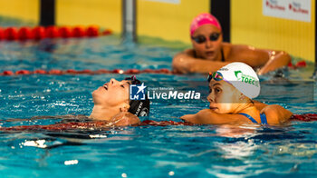 2024-03-24 - Mary Sophie HARVEY (CAN) and Assia TOUATI (FRA), women 200m freestyle swimming final, during the Giant Open 2024, Swimming event on March 24, 2024 at Le Dôme in Saint-Germain-en-Laye, France - SWIMMING - GIANT OPEN 2024 - SWIMMING - SWIMMING