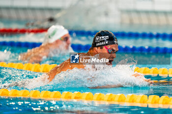 24/03/2024 - Michael ANDREW (USA), men 100m breaststroke final, during the Giant Open 2024, Swimming event on March 24, 2024 at Le Dôme in Saint-Germain-en-Laye, France - SWIMMING - GIANT OPEN 2024 - NUOTO - NUOTO