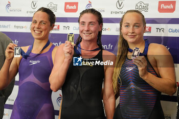 2024-03-24 - GOUGH Madeleine of Australia, KIRPICHNIKOVA Anastasiia of France and EGOROVA Anna of Russia, Women's 800 M Freestyle during the Giant Open 2024, Swimming event on March 24, 2024 at Le Dôme in Saint-Germain-en-Laye, France - SWIMMING - GIANT OPEN 2024 - SWIMMING - SWIMMING
