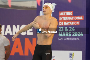 2024-03-24 - HERLEM Antoine of France, Men's 200 M Backstroke during the Giant Open 2024, Swimming event on March 24, 2024 at Le Dôme in Saint-Germain-en-Laye, France - SWIMMING - GIANT OPEN 2024 - SWIMMING - SWIMMING