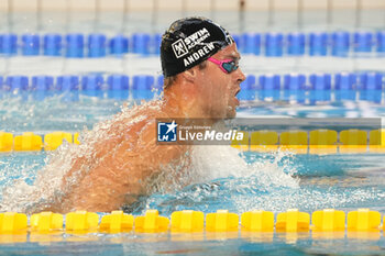 2024-03-24 - ANDREW Michael of USA, Men's 100 M BREASTSTROKE during the Giant Open 2024, Swimming event on March 24, 2024 at Le Dôme in Saint-Germain-en-Laye, France - SWIMMING - GIANT OPEN 2024 - SWIMMING - SWIMMING