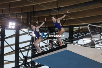 09/05/2024 - Andrea SPENDOLINI-SIREIX and Lois TOULSON (GBR) took the 1st rank at women’s synchronized 10 meters platform event during the International Diving Open 2024 on May 9, 2024 at Centre Aquatique Olympique in Saint-Denis near Paris, France - SWIMMING - INTERNATIONAL DIVING OPEN 2024 - NUOTO - NUOTO