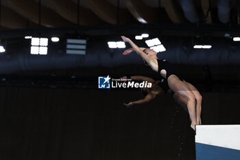 09/05/2024 - Nike AGUNBIADE and Katrina YOUNG (USA) took the 2nd rank at women’s synchronized 10 meters platform event during the International Diving Open 2024 on May 9, 2024 at Centre Aquatique Olympique in Saint-Denis near Paris, France - SWIMMING - INTERNATIONAL DIVING OPEN 2024 - NUOTO - NUOTO